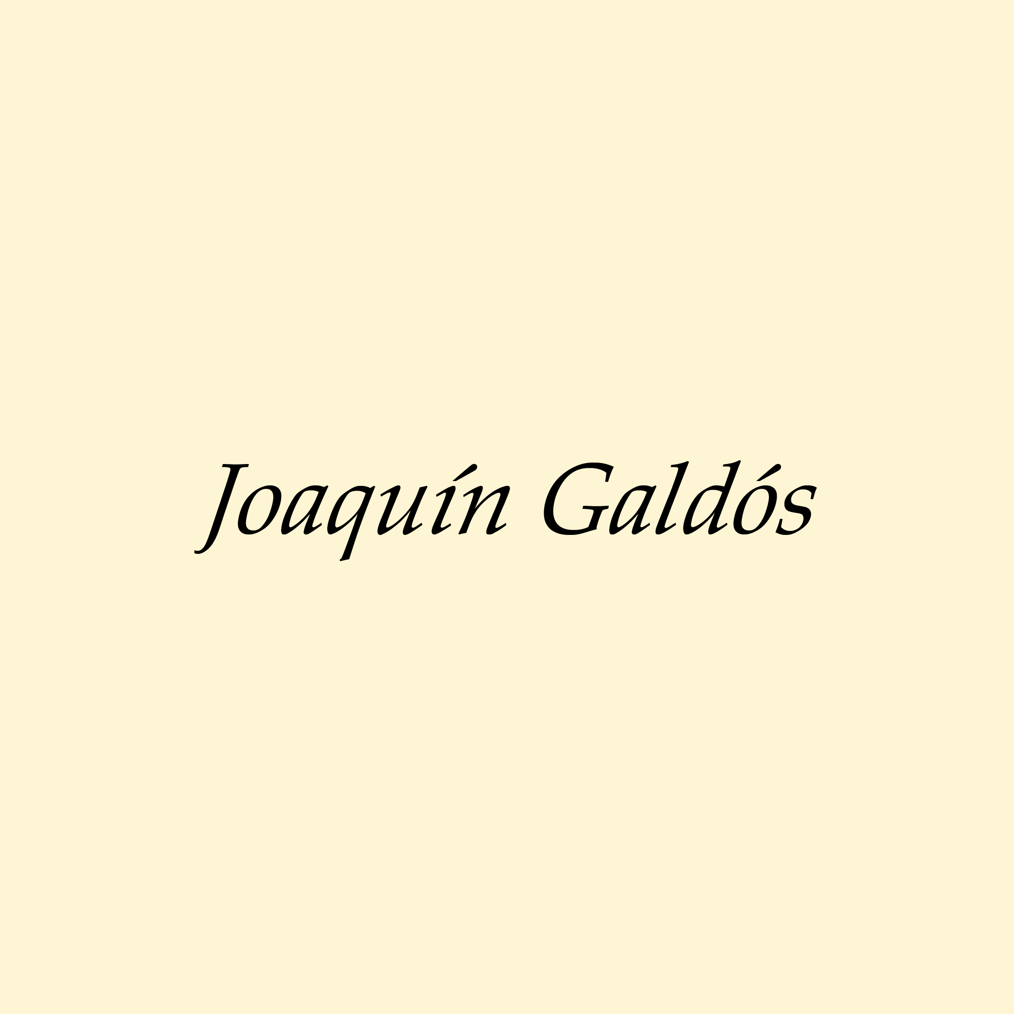 Joaquín Galdós