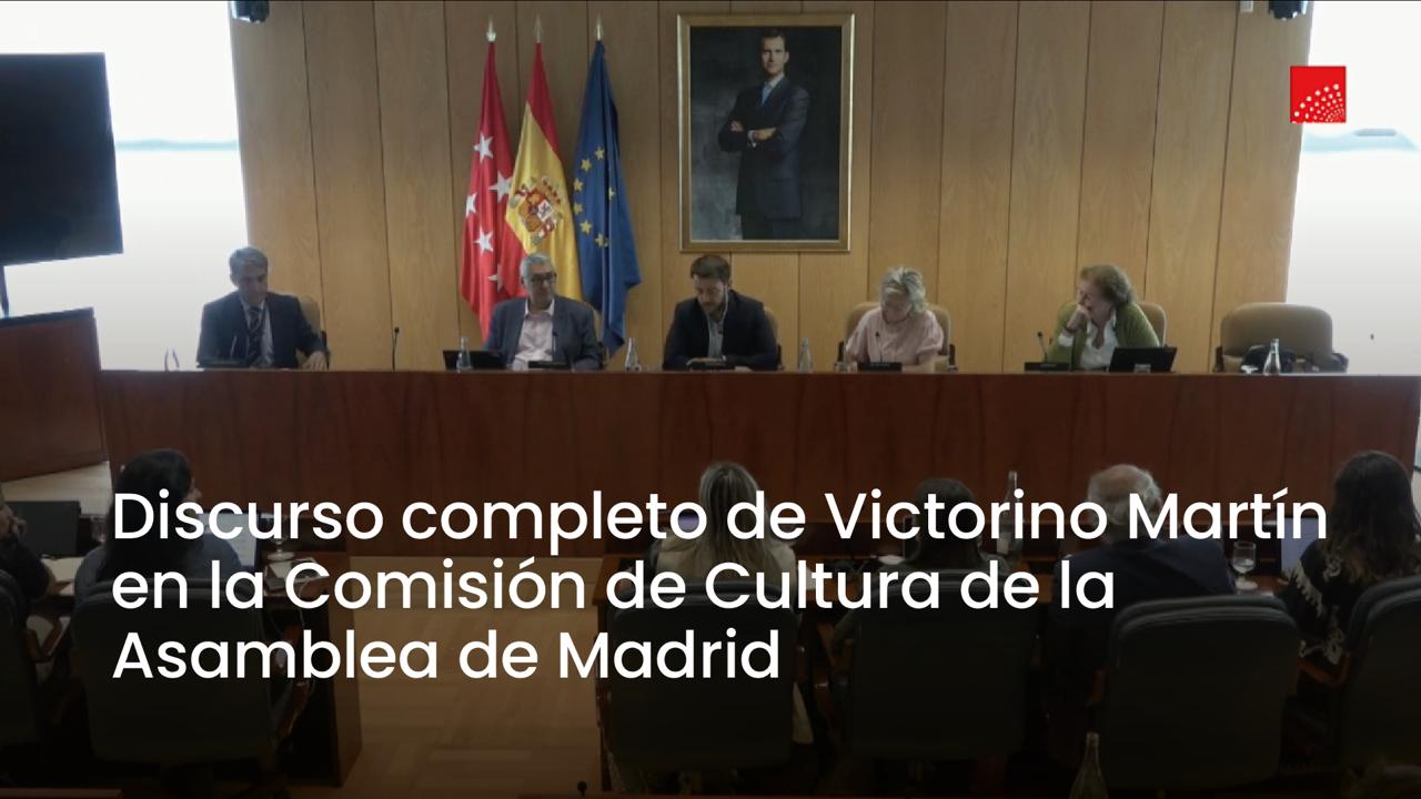 Discurso completo de Victorino Martín en la Asamblea de Madrid